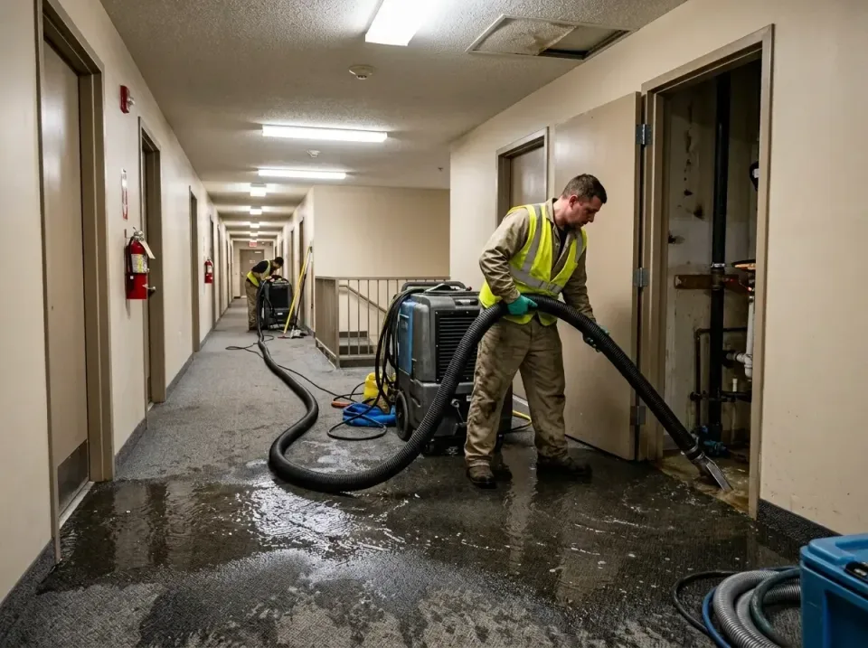 multi-unit-apartment-hallway-f-005 — frequently asked questions, Emergency Burst Pipe Water Extraction & Removal in North Sp…